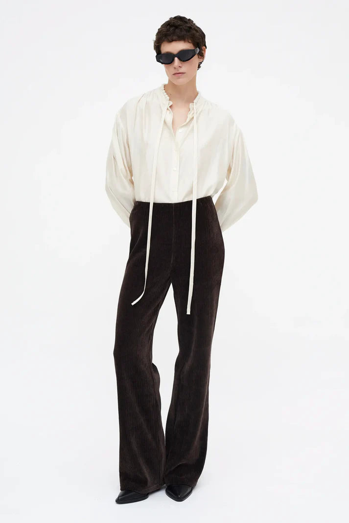 Camisa fluida lazada blanca