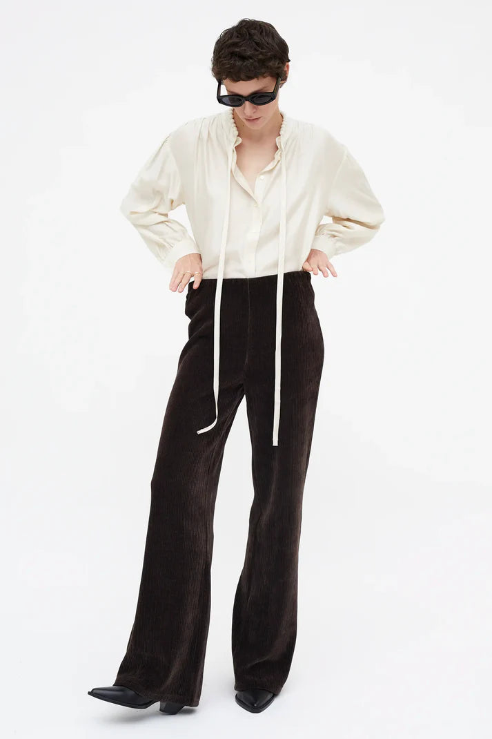 Camisa fluida lazada blanca
