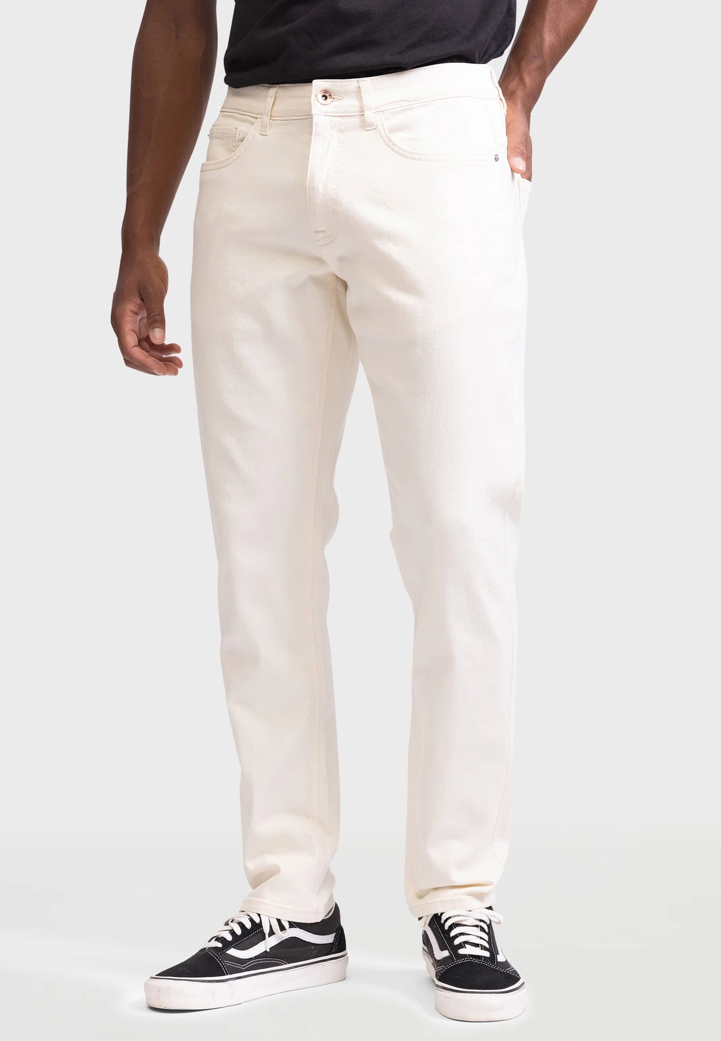 DETROIT REGULAR FIT - Vaqueros rectos - white smoke