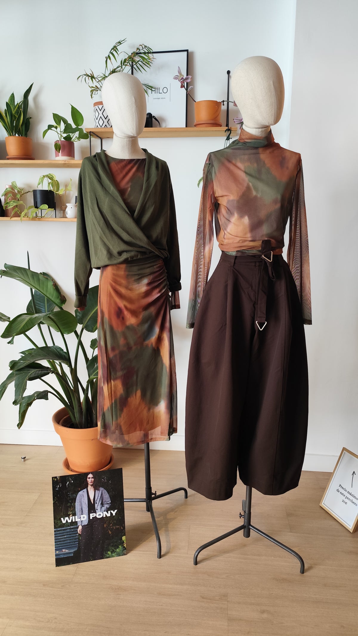 Vestido mesh "camuflaje"
