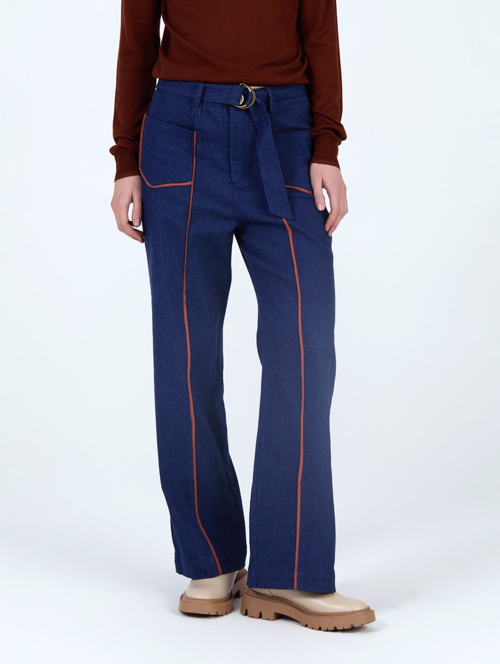 Pantalón tejano vivos