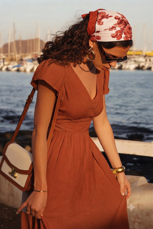 Vestido terracota "Pippa" (última unidad)