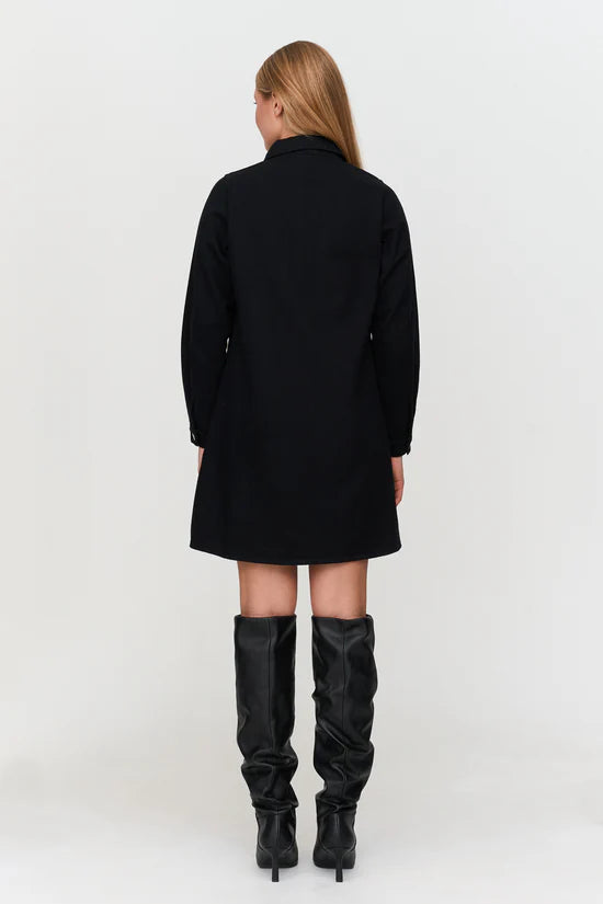 Vestido denim negro