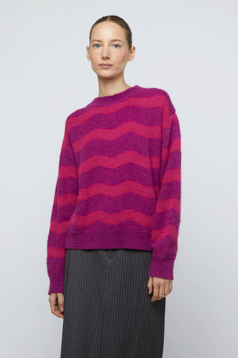 Jersey zig zag fucsia