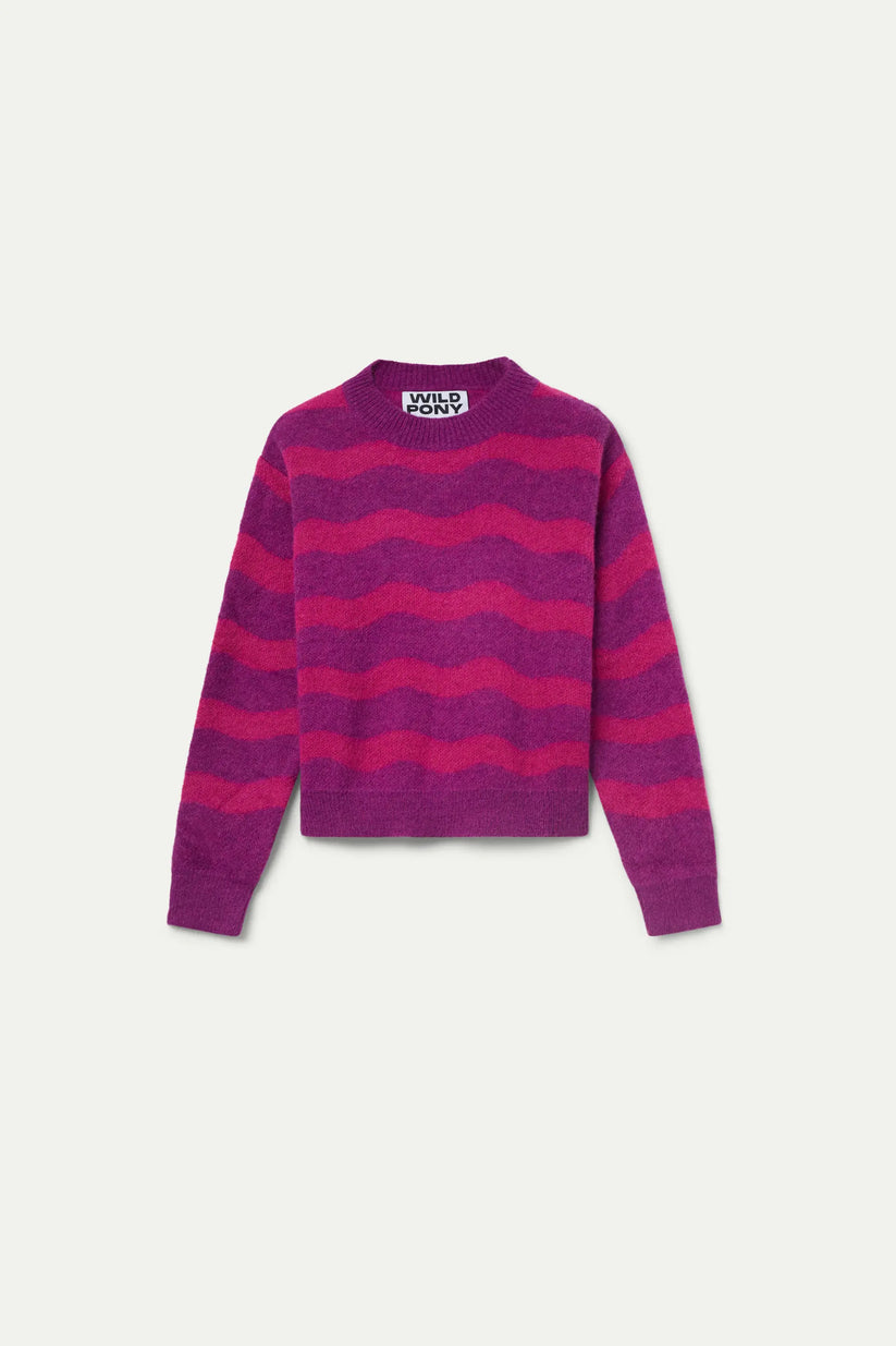 Jersey zig zag fucsia