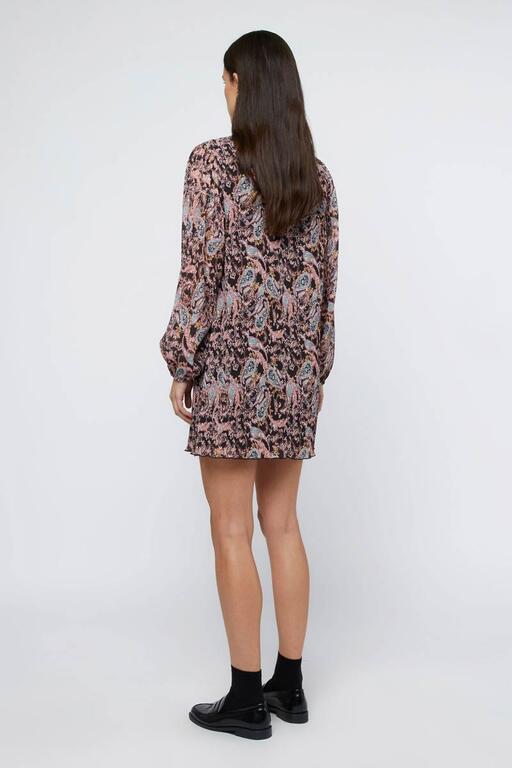 vestido corto paisley