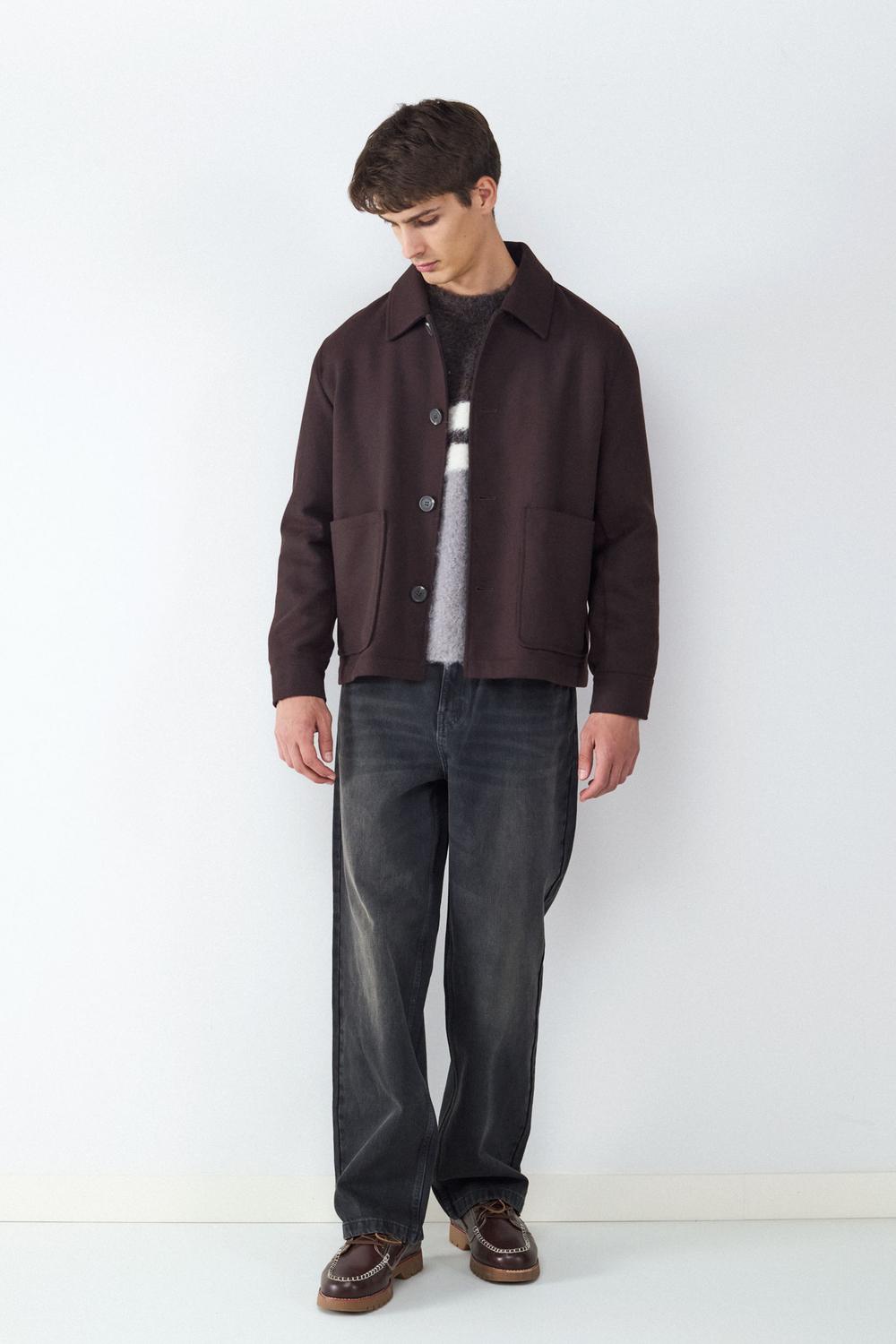 Chaqueta paño turkish coffee