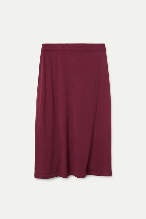 Falda Midi Burgundy