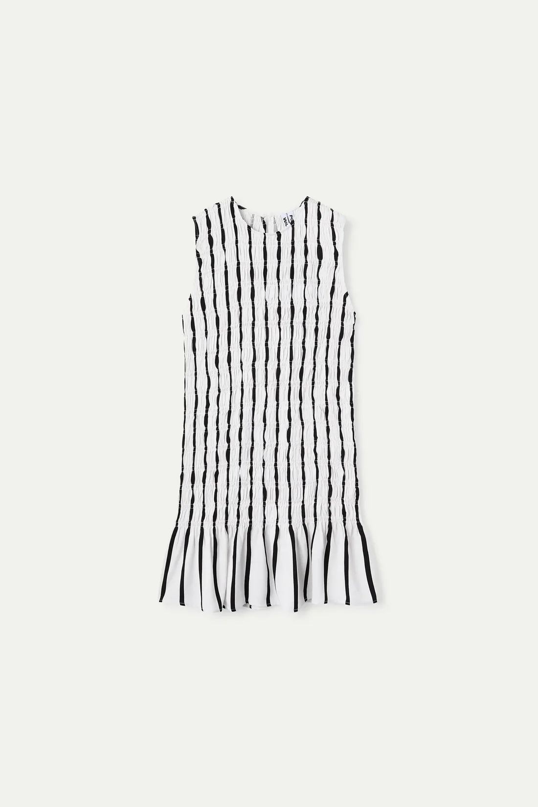 Vestido corto con estampado Grimaud White