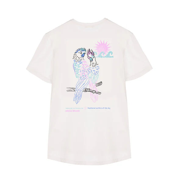 Parrot Tee white premium