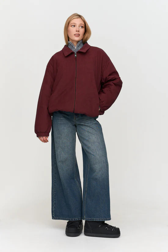Chaqueta en burdeos