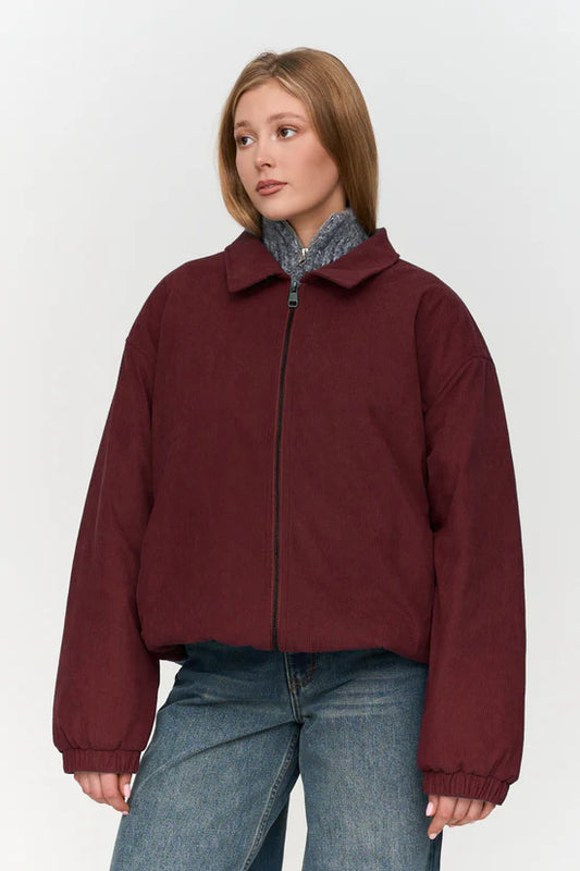 Chaqueta en burdeos