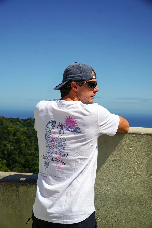 Parrot Tee white premium