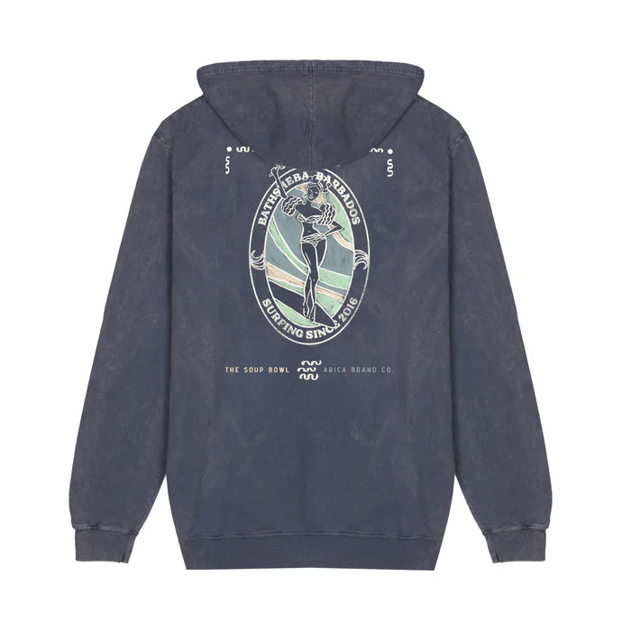 Hoodie Barbados Grayish blue premium