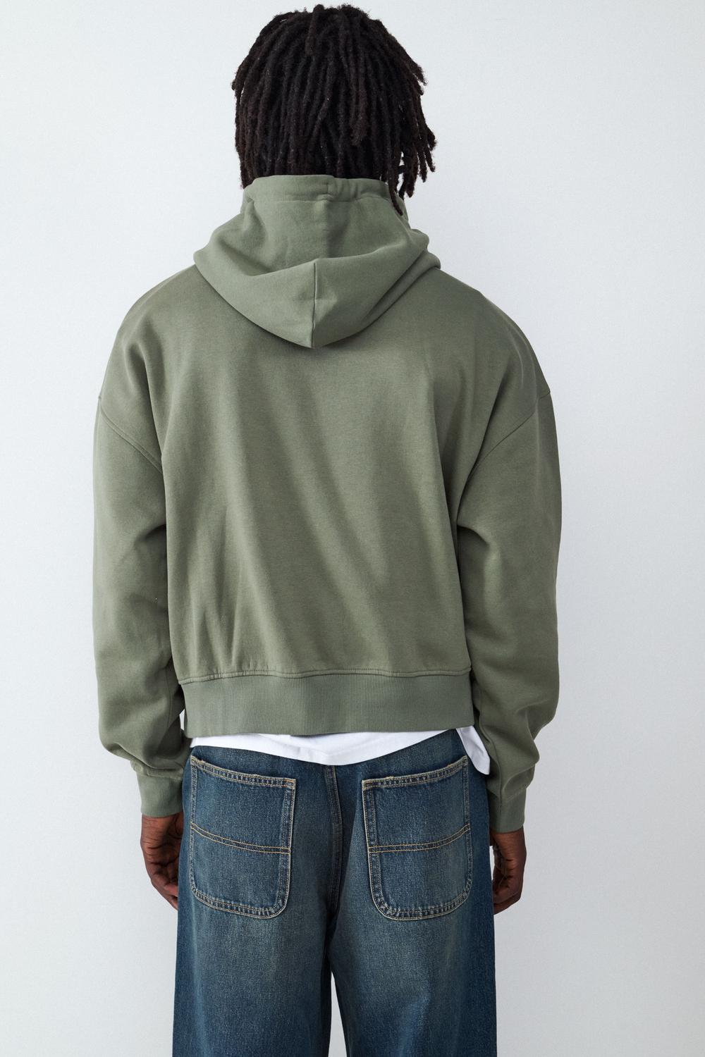 Sudadera verde polvo