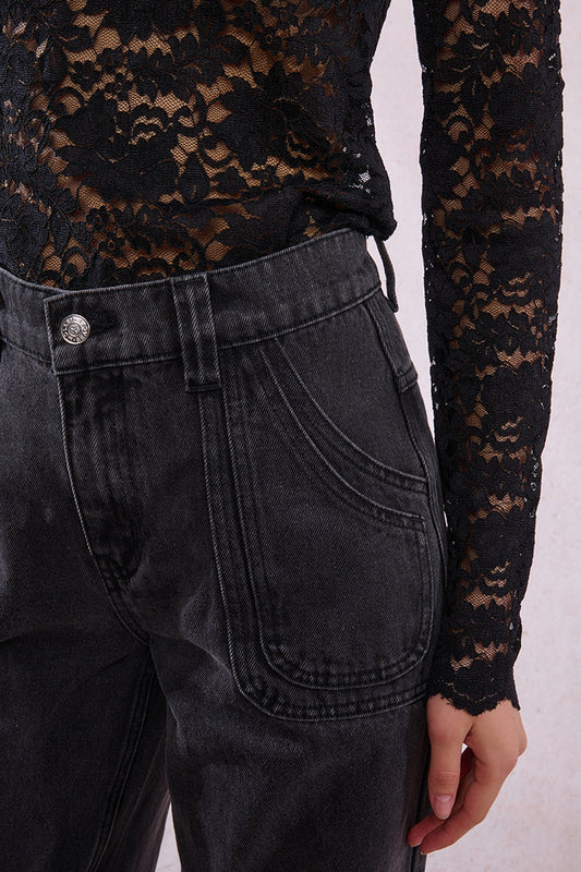 JEANS NEGRO LAVADO