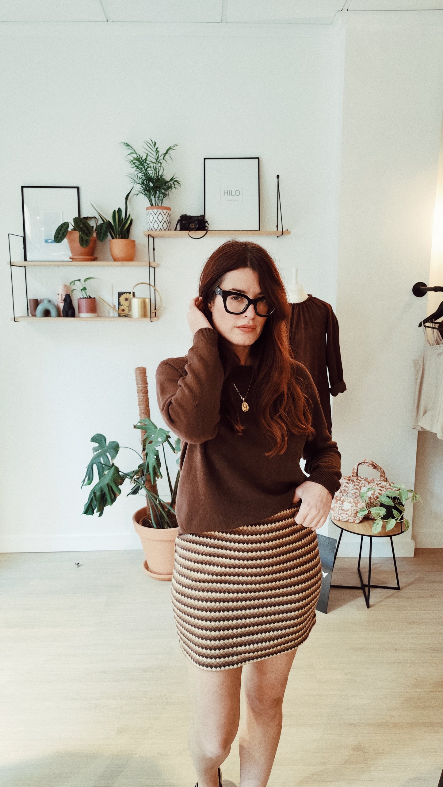 Jersey punto chocolate