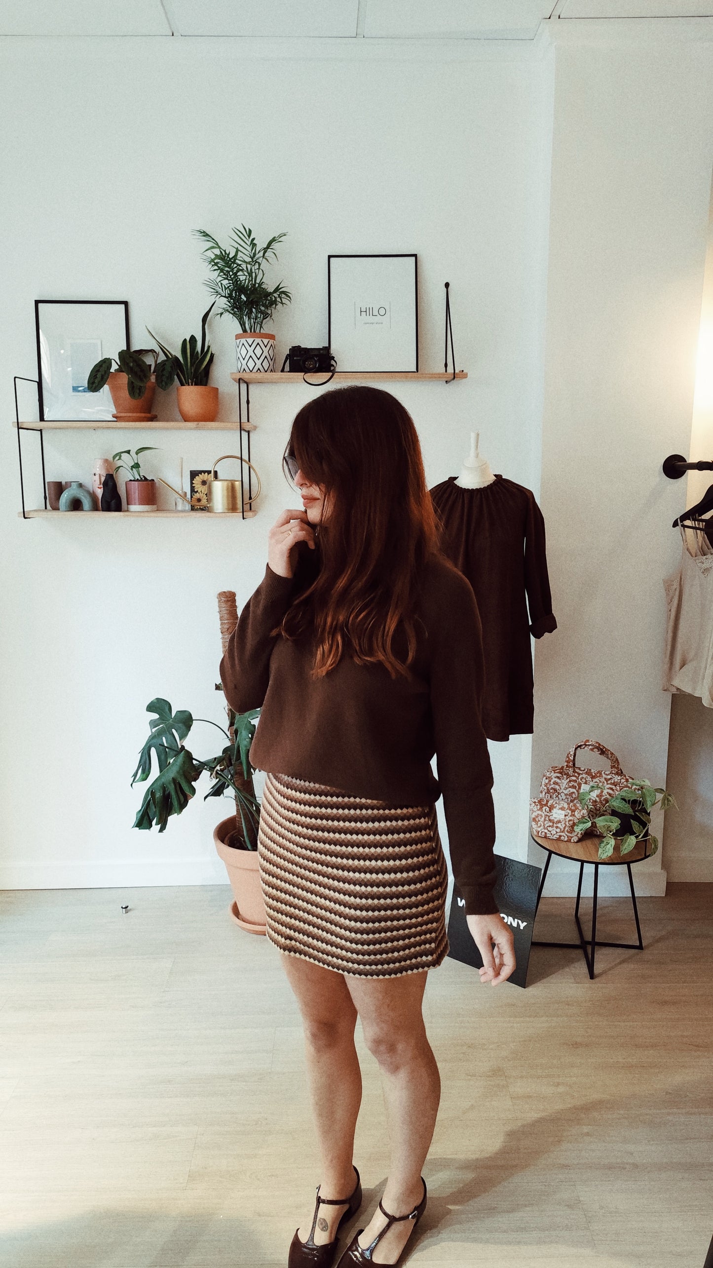 Jersey punto chocolate