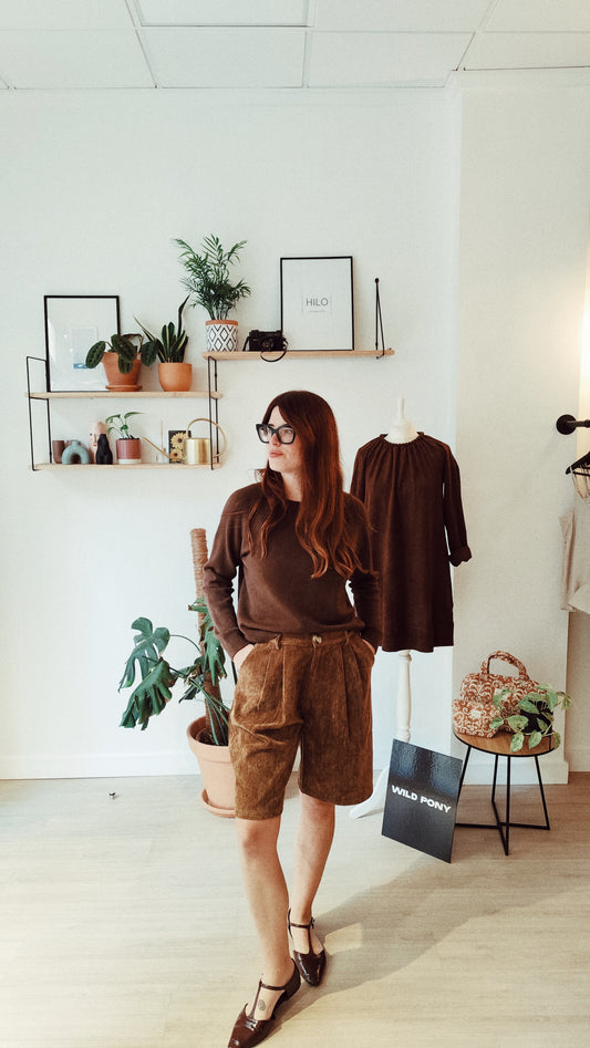 Jersey punto chocolate