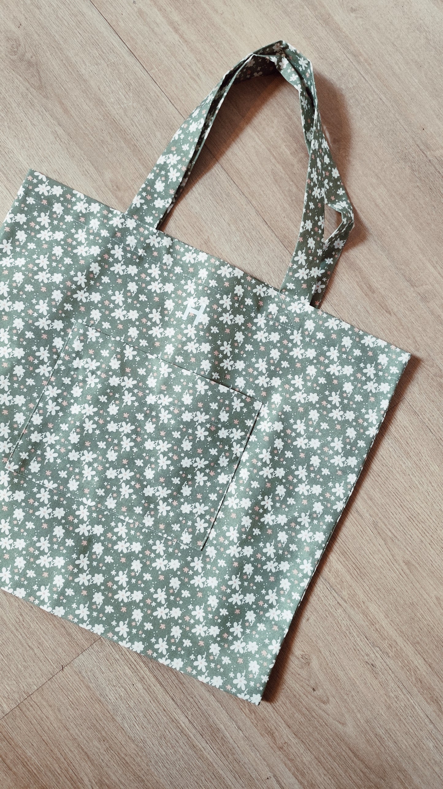 Tote Bag Garden Retro Verde