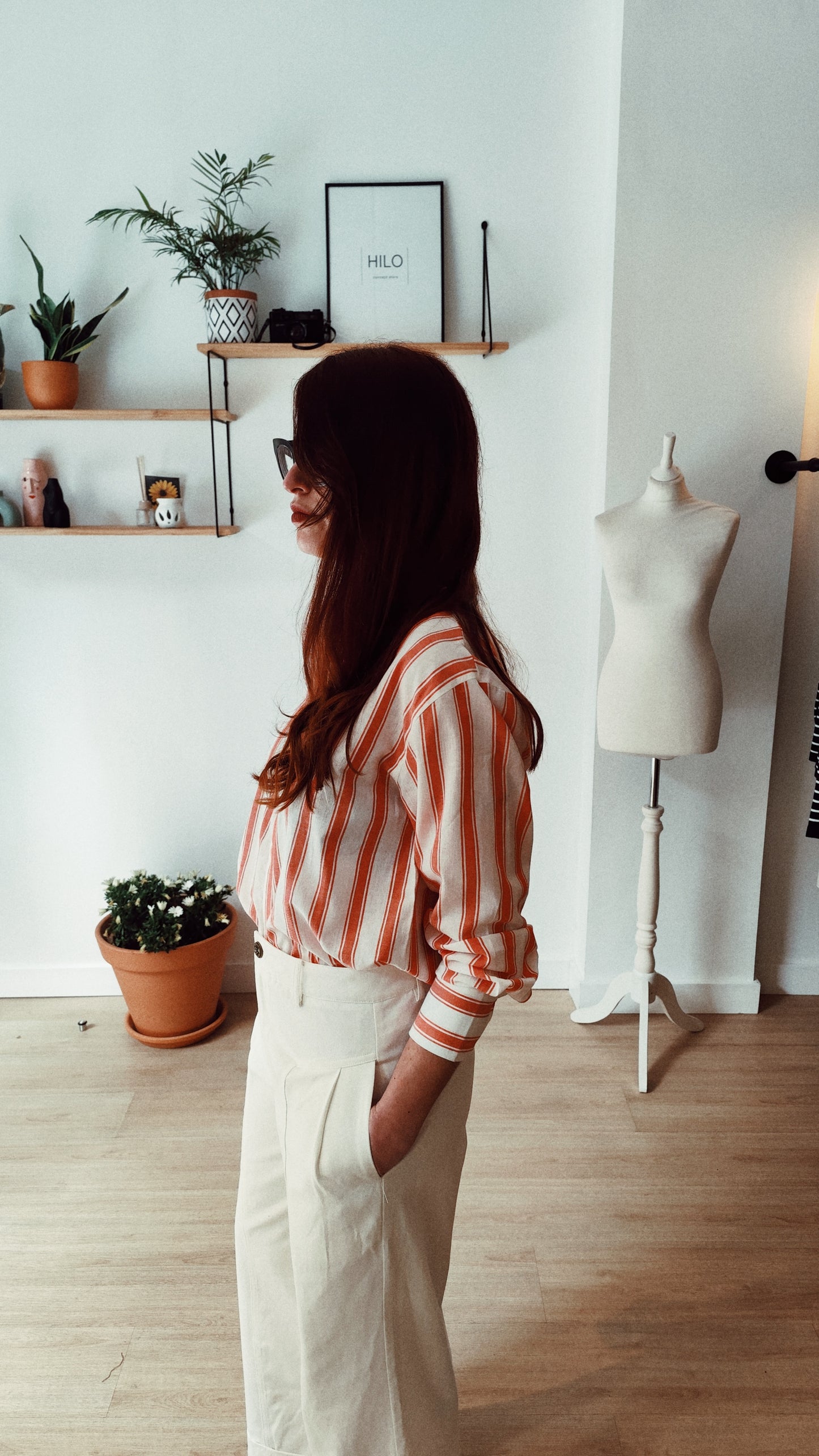 Camisa con estampado Emberglow Stripes (última unidad)
