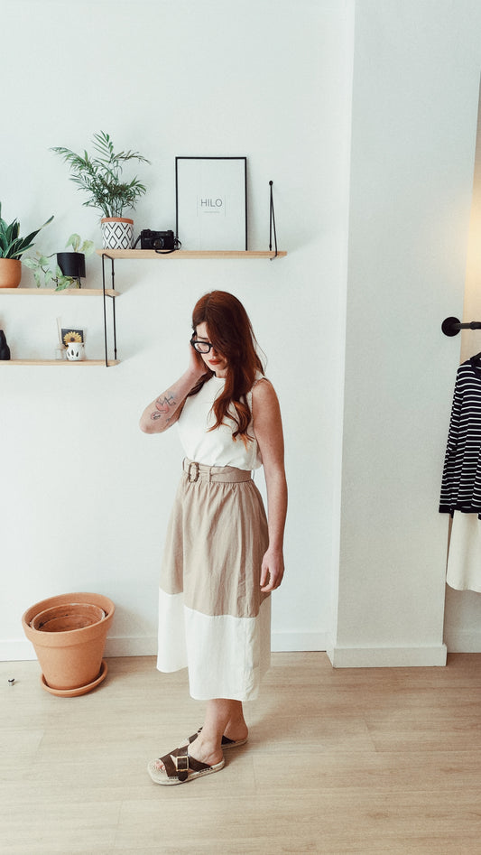 Falda Midi "Arena Bicolor"