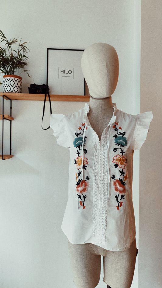 Blusa Bordada Elda — Zíngara & Contrabandista (última unidad)