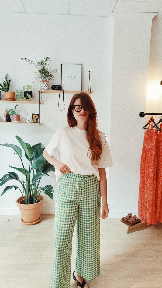 Pantalón "Vichy verde" (última unidad)