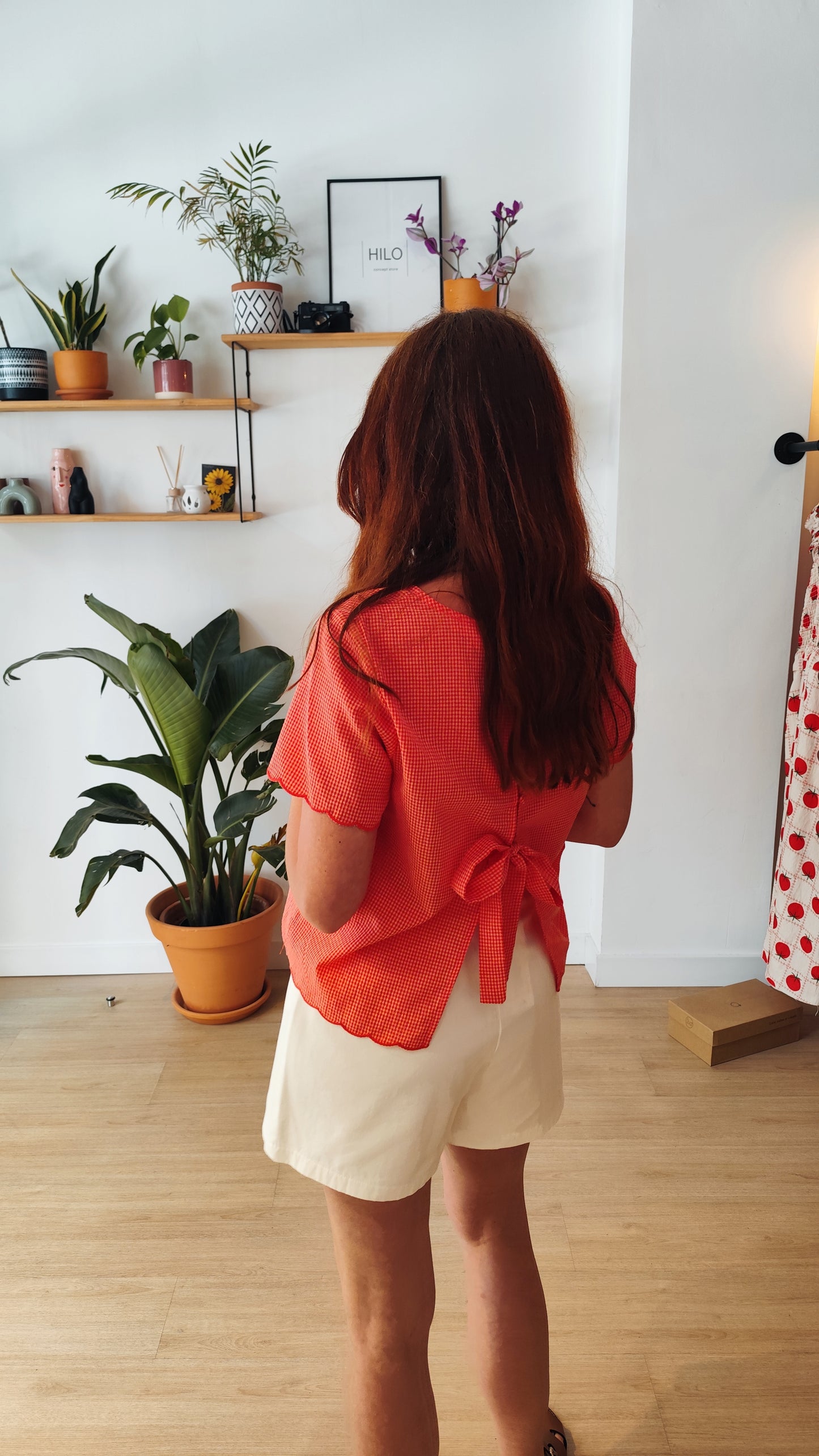Blusa vichy "Dita"