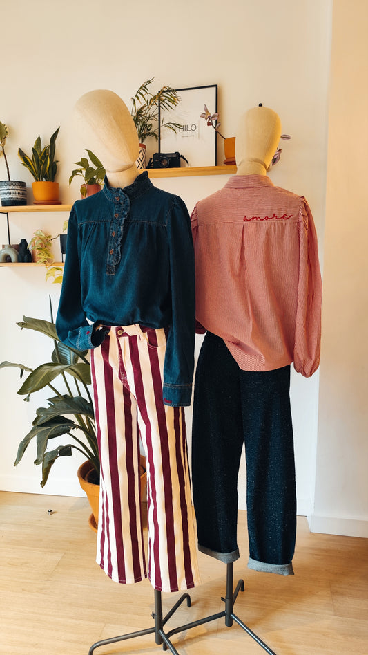Camisa Denim " Amour"