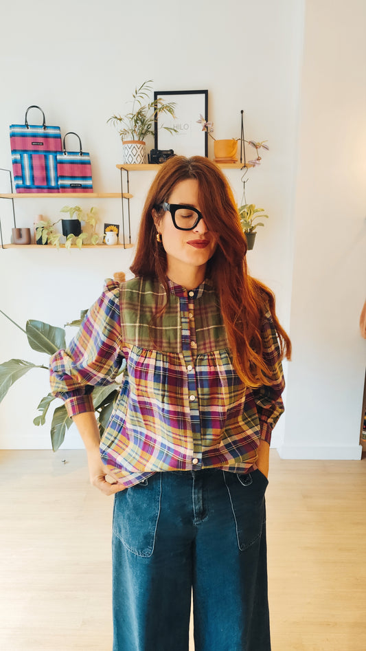 Blusa tartán "Tessa"