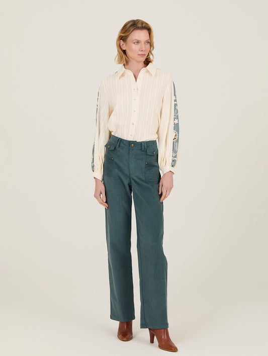 pantalón micropana verde