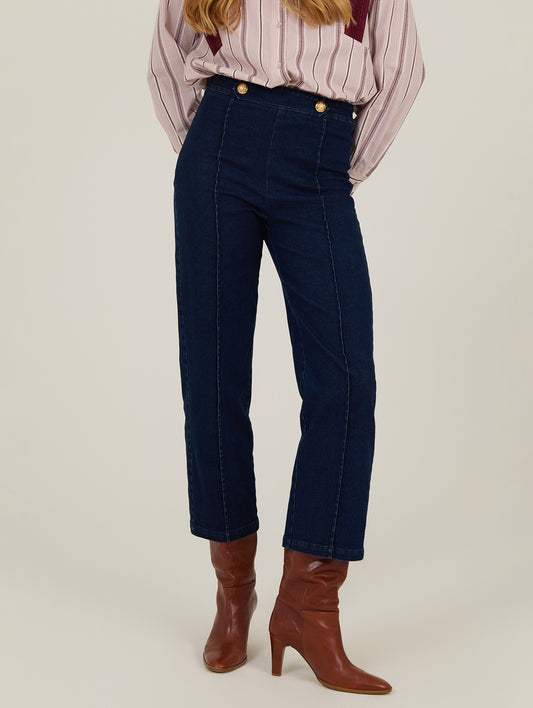 denim con botones