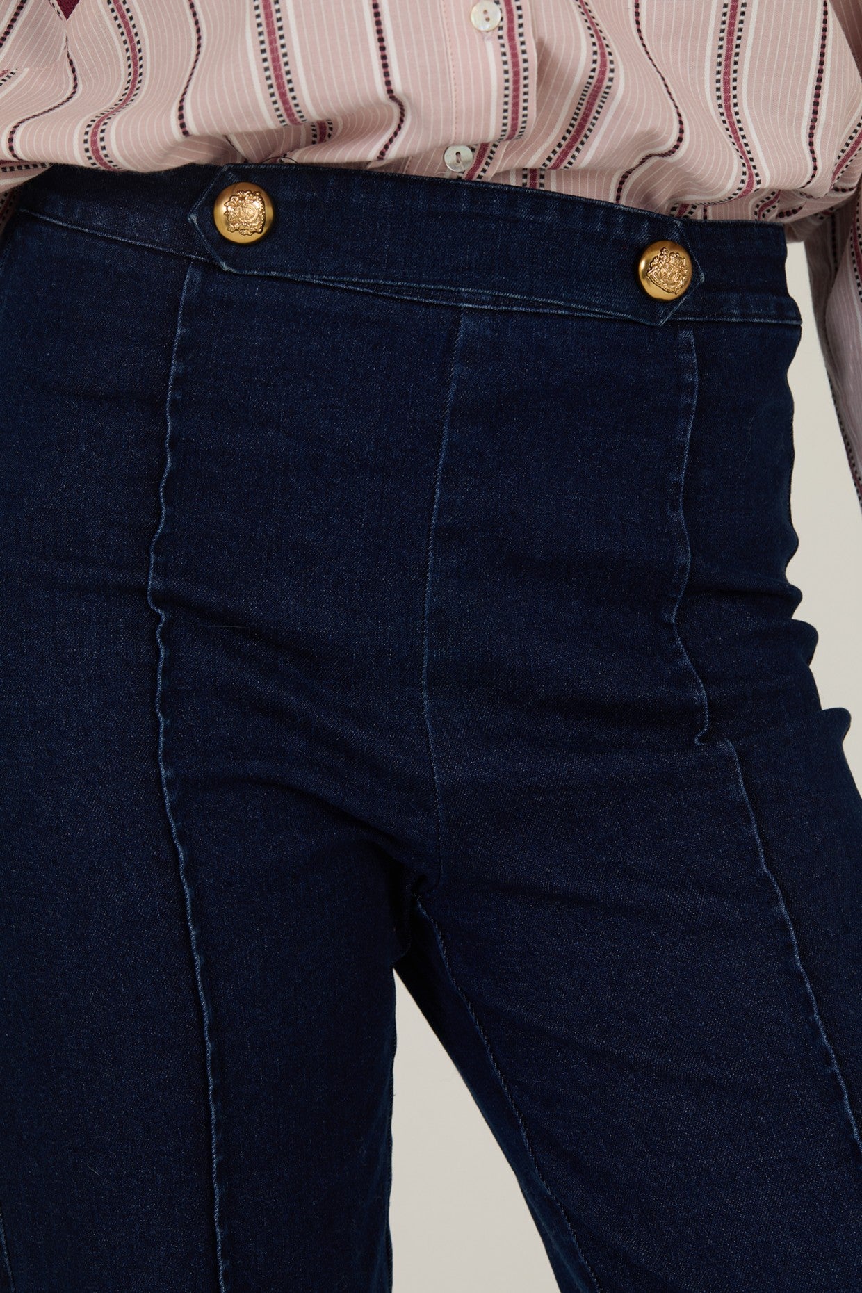 denim con botones