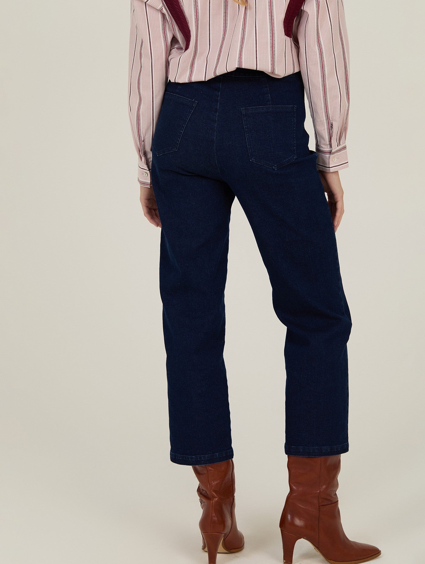 denim con botones