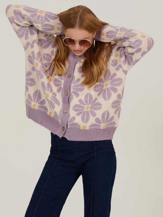 cardigan maxiflores