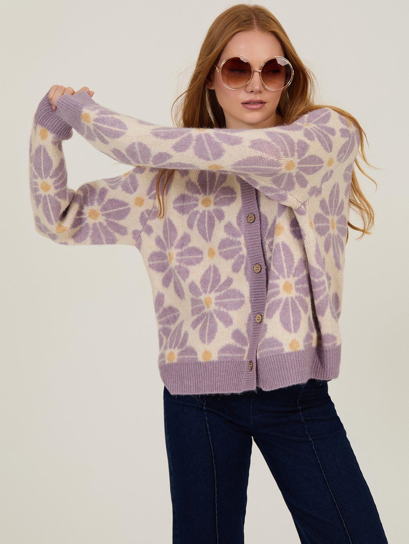 cardigan maxiflores