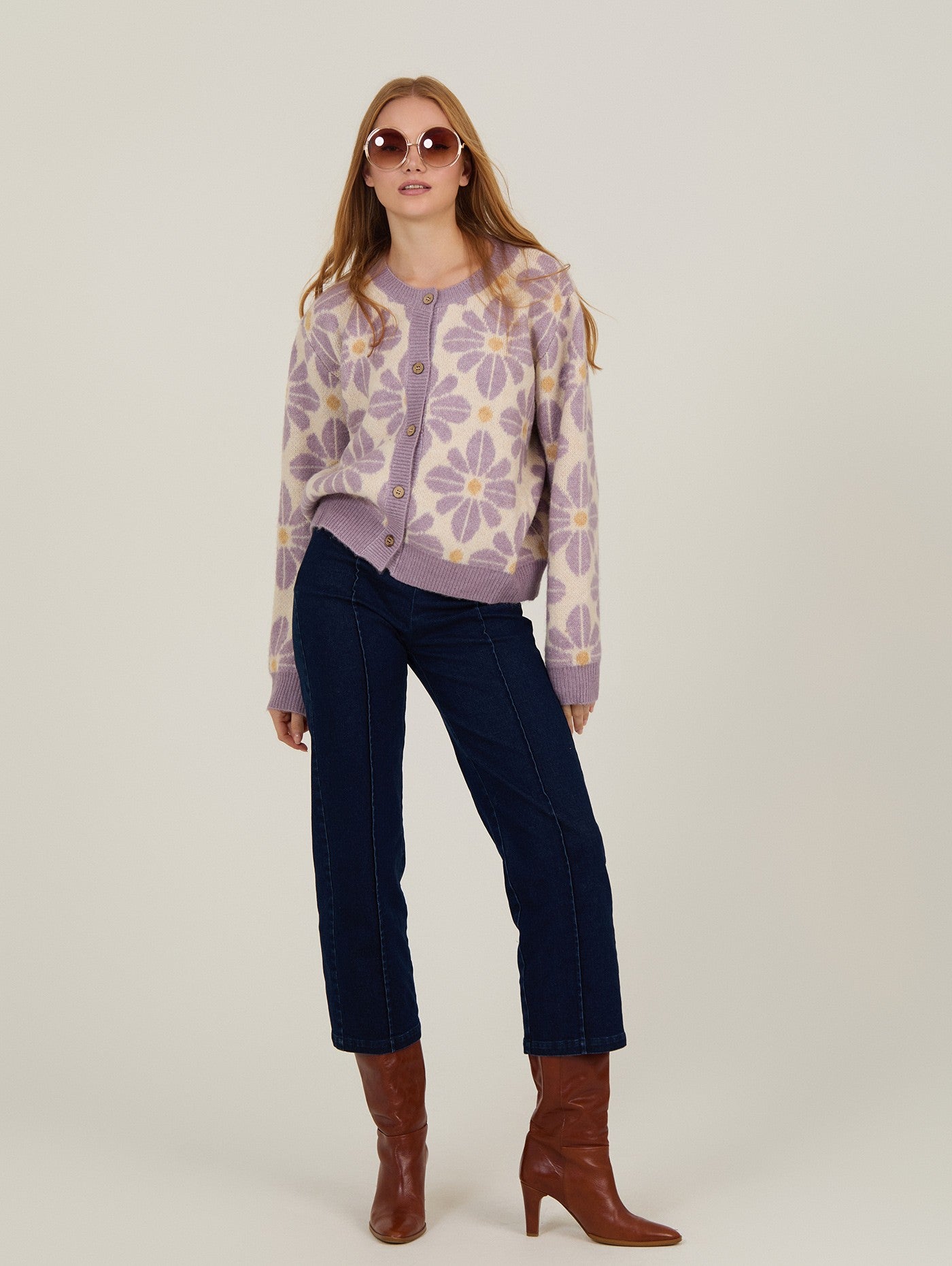 cardigan maxiflores