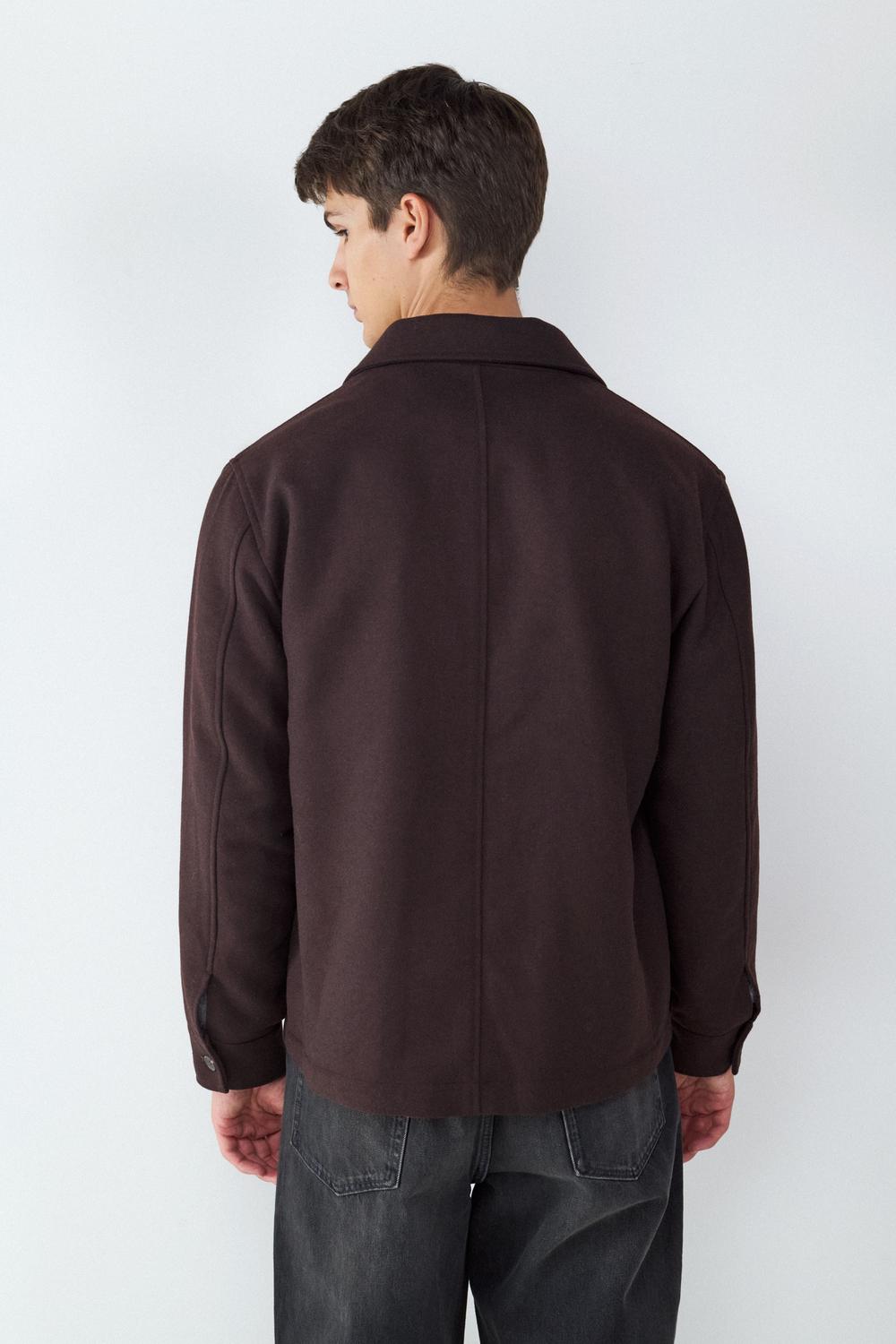 Chaqueta paño turkish coffee