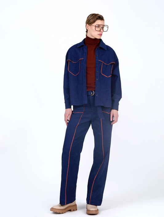Pantalón tejano vivos