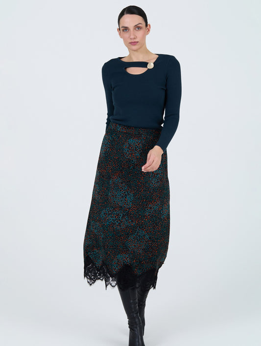 Falda animal print