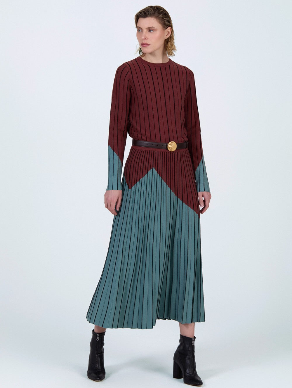 Jersey intarsia bicolor