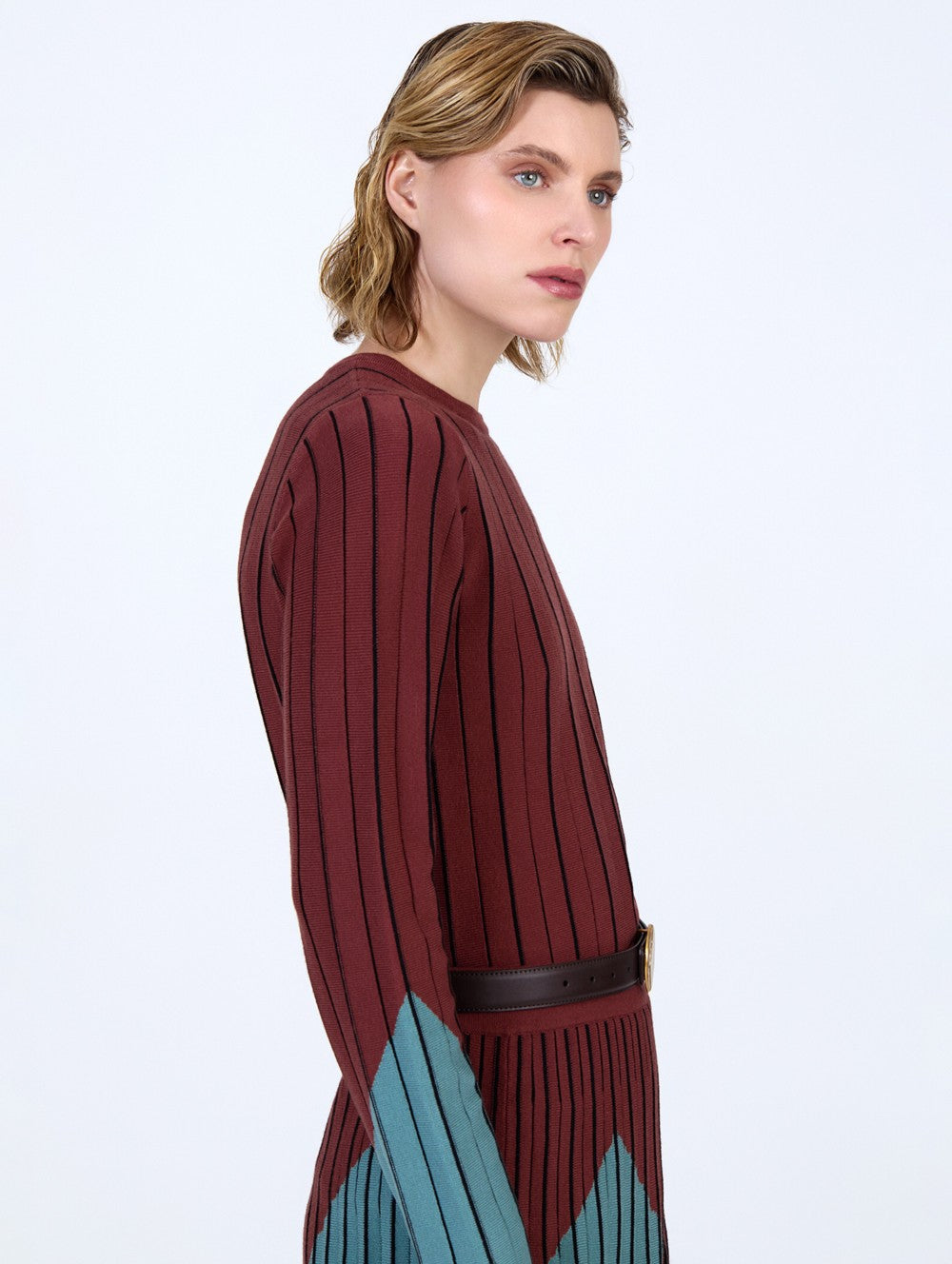 Jersey intarsia bicolor