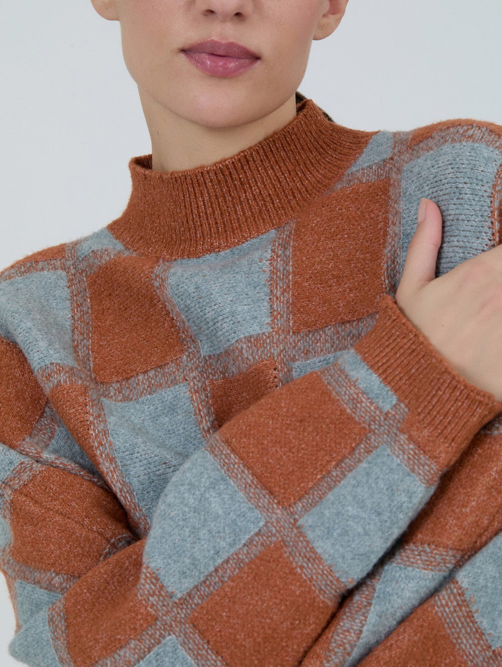 Jersey jacquard cuadros
