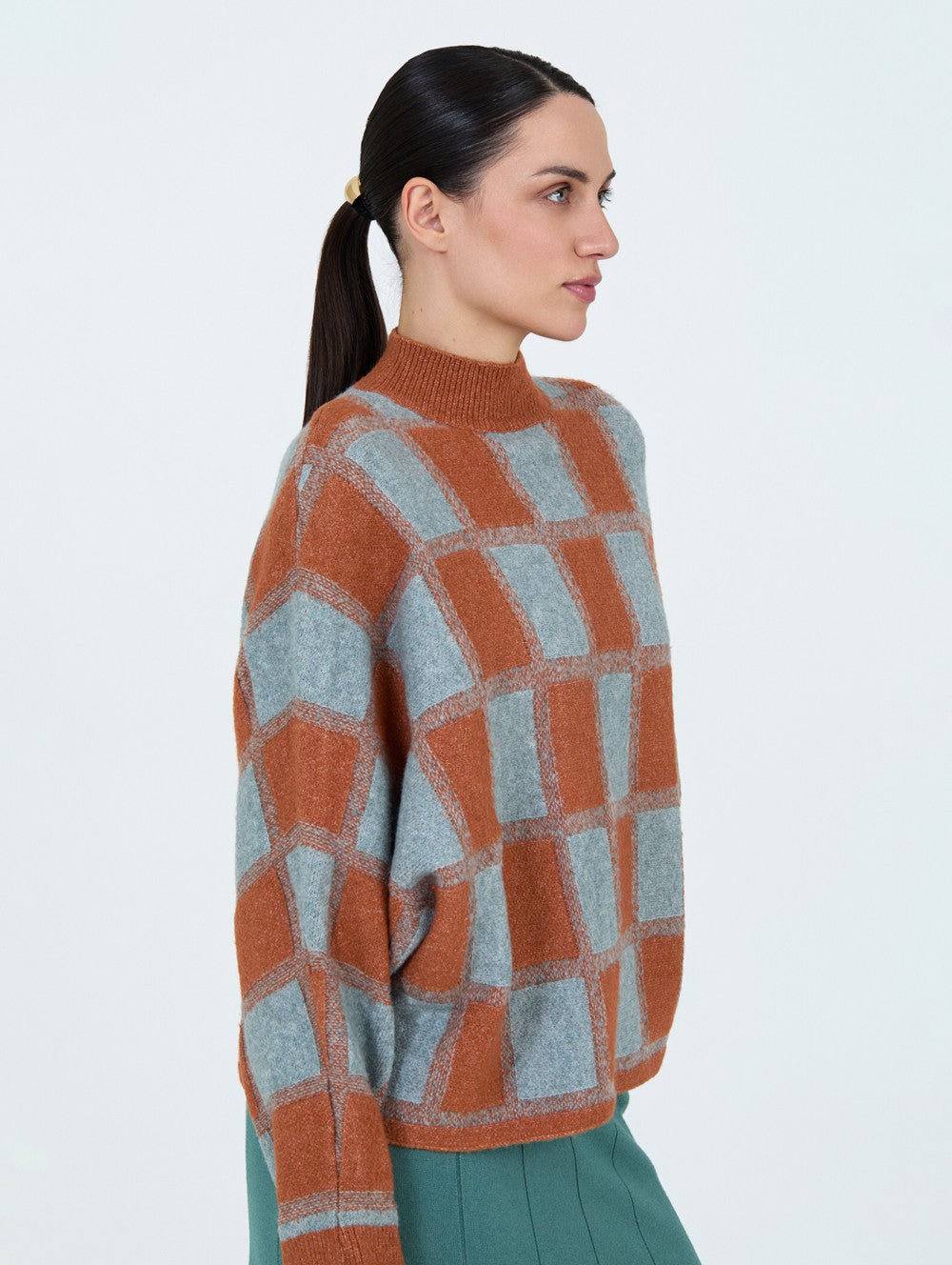 Jersey jacquard cuadros