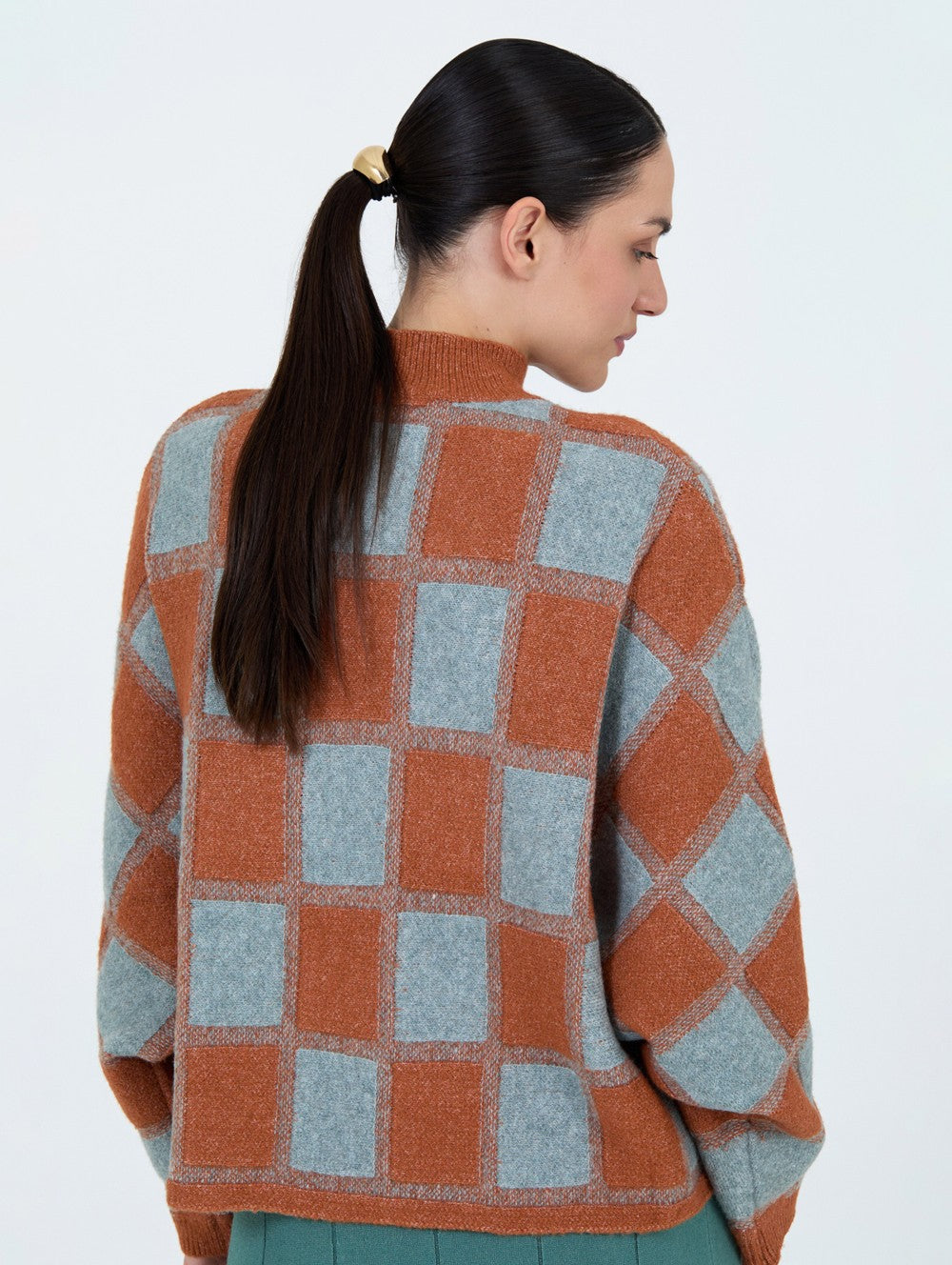 Jersey jacquard cuadros