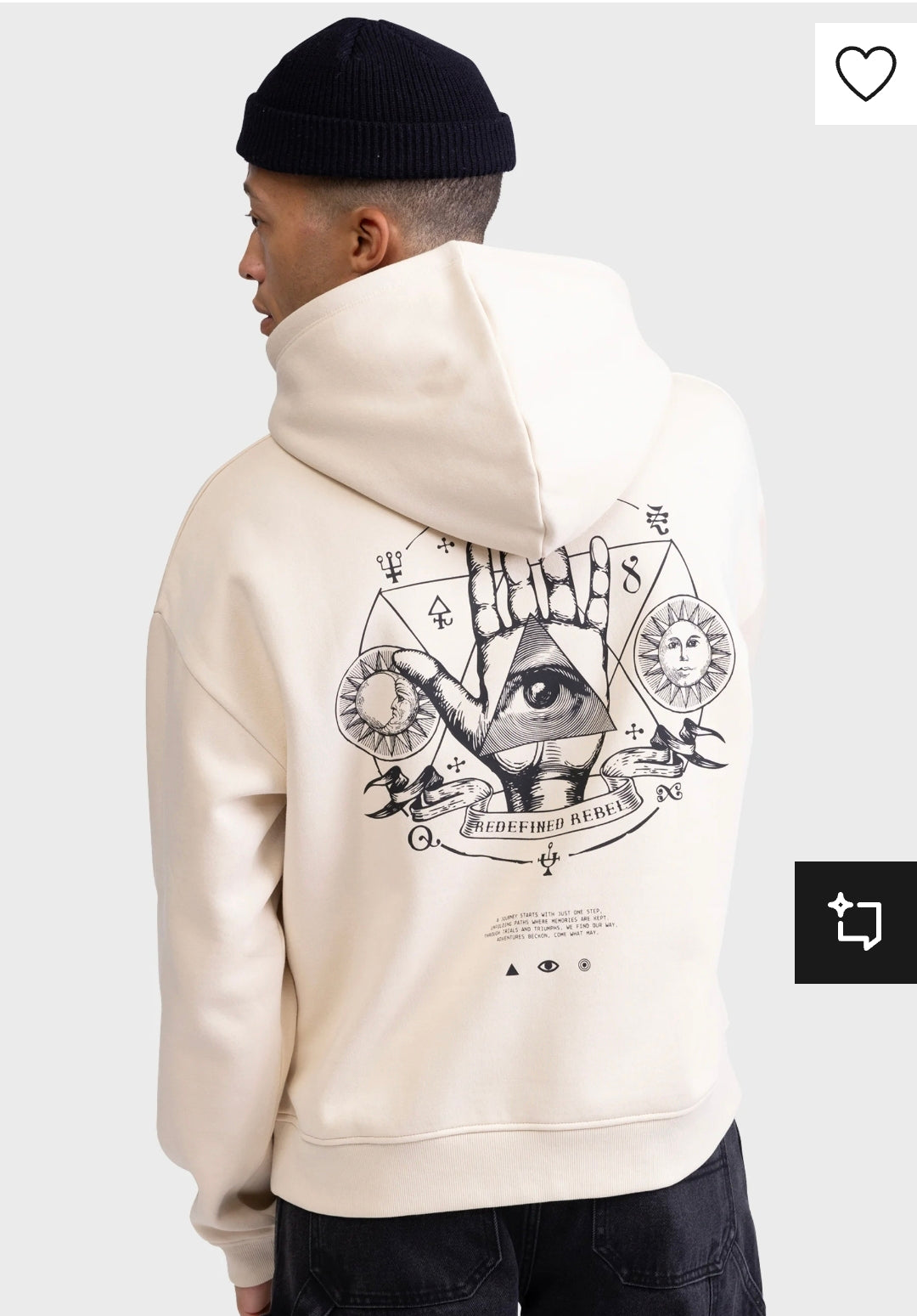 Sudadera blanca ojo