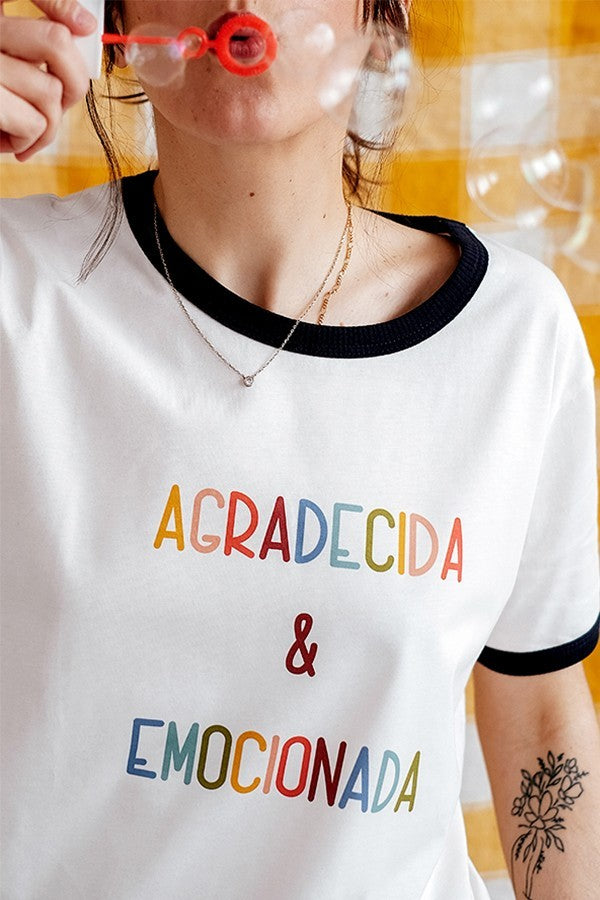 CAMISETA AGRADECIDA