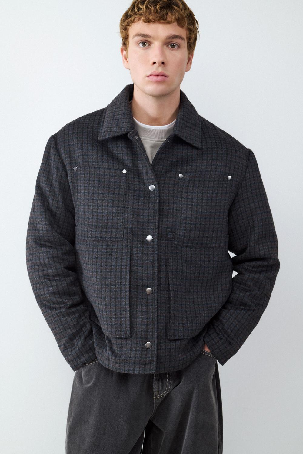 Chaqueta paño cuadros