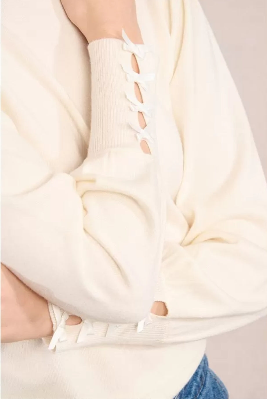 Jersey de manga larga detalle lazitos